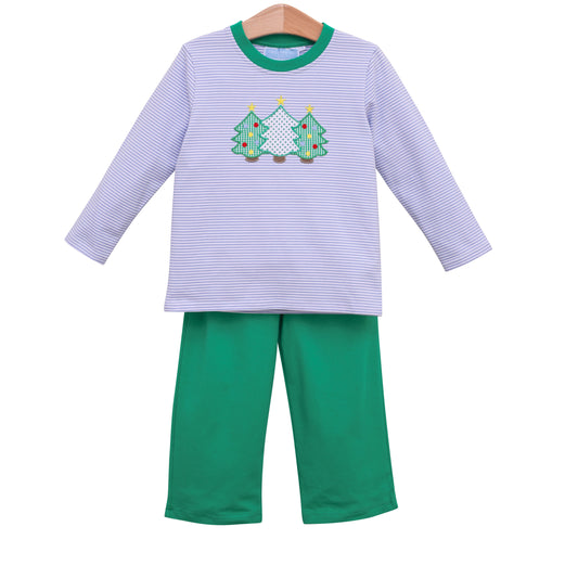 Christmas Tree Pants Set Boys Sets Trotter Street Kids   