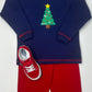 Boys Dk. Royal Sweatshirt w/ Christmas Tree Boys Sweaters + Sweatshirts Luigi   