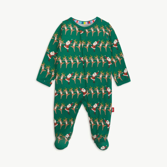 Christmas Can Can Footie Baby Sleepwear Magnetic Me   