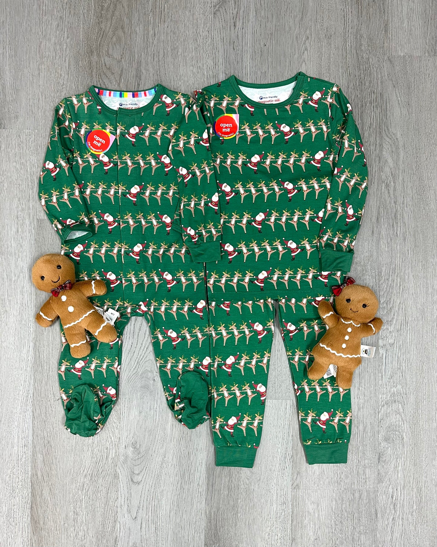 Christmas Can Can Toddler Pajama Long Sleeve Set Kids Pajamas Magnetic Me