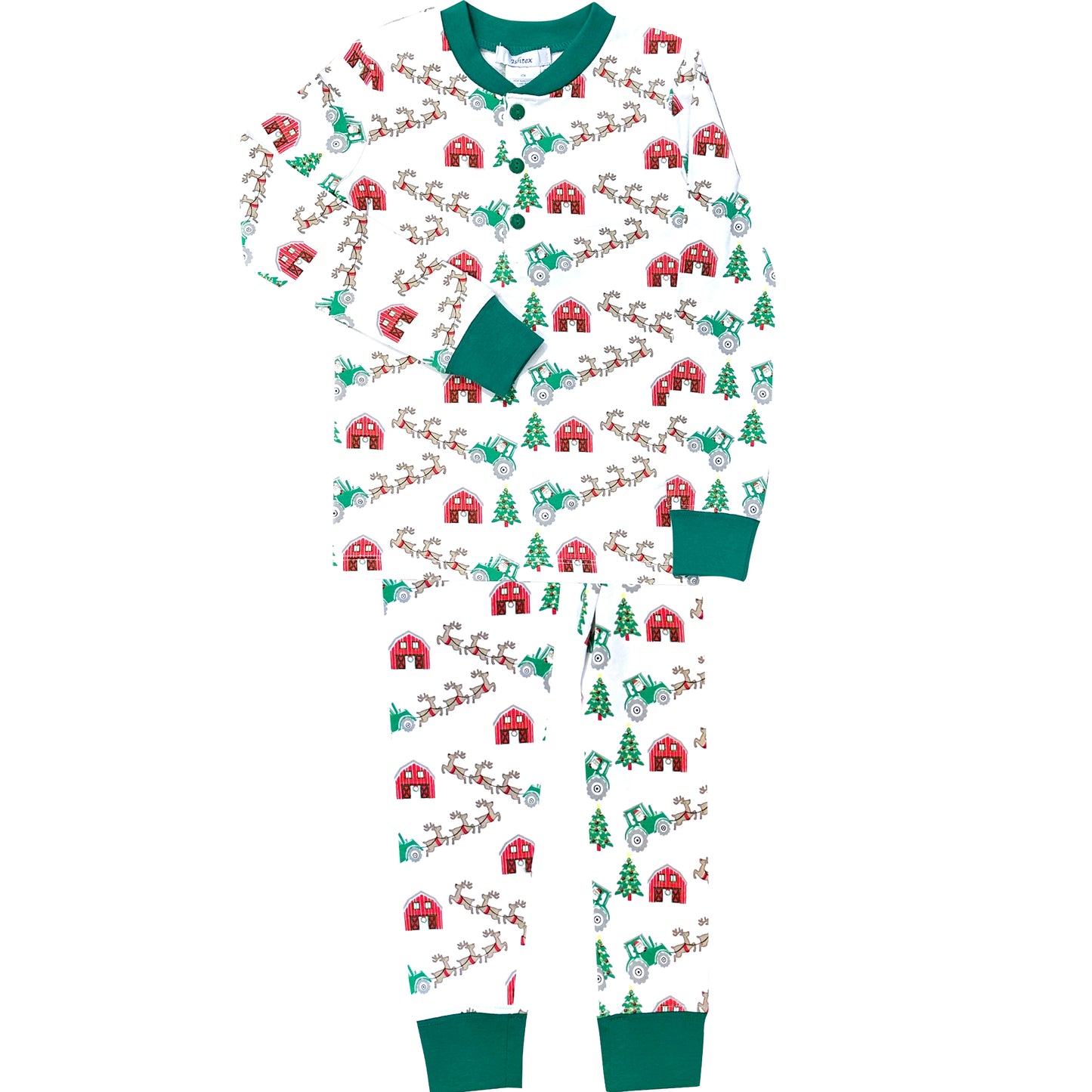 Christmas at Farm Boy's PJ Set Kids Pajamas Ishtex   