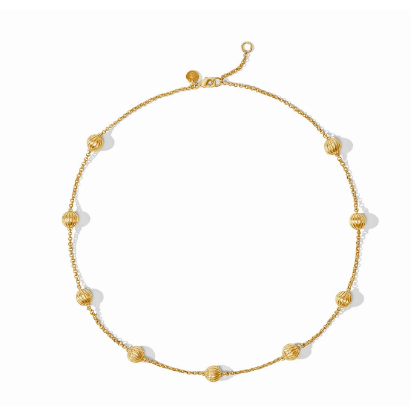 Cirque Delicate Station Necklace - Gold Necklaces Julie Vos   