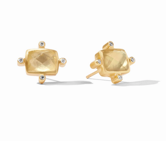 Clara Stud - Iridescent Champagne Women's Jewelry Julie Vos   