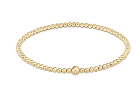 Classic Gold 3mm Bead Bangle Bracelets enewton   