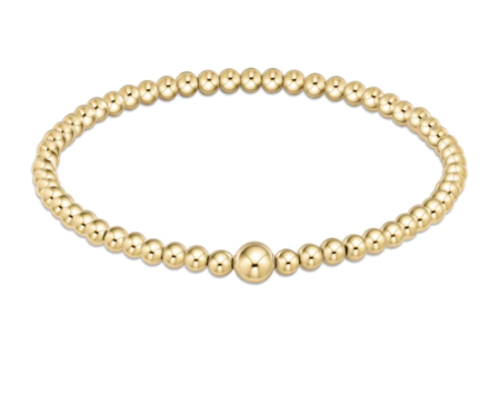 Classic Gold 4mm Bead Bangle Bracelets enewton   