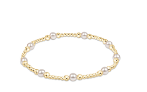 Classic Purpose Pattern 4mm Bead Bracelet - Pearl Bracelets enewton