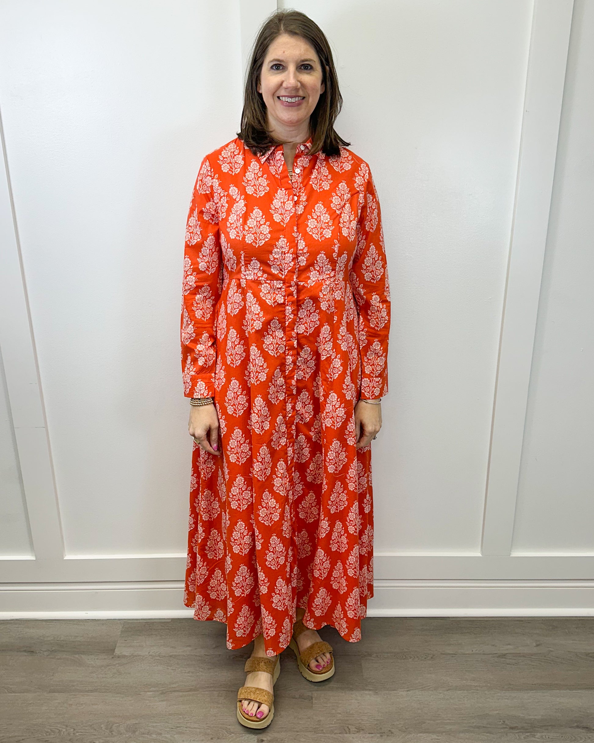 Classic Shirtdress - Flower Bunch Long Dresses Livro