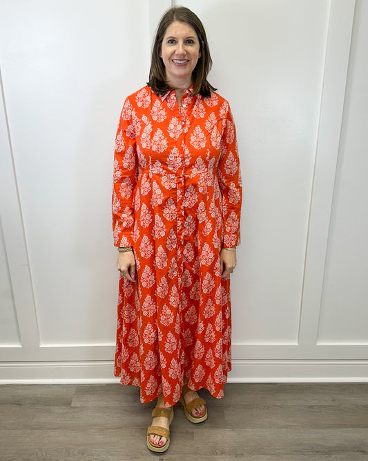 Classic Shirtdress - Flower Bunch Long Dresses Livro