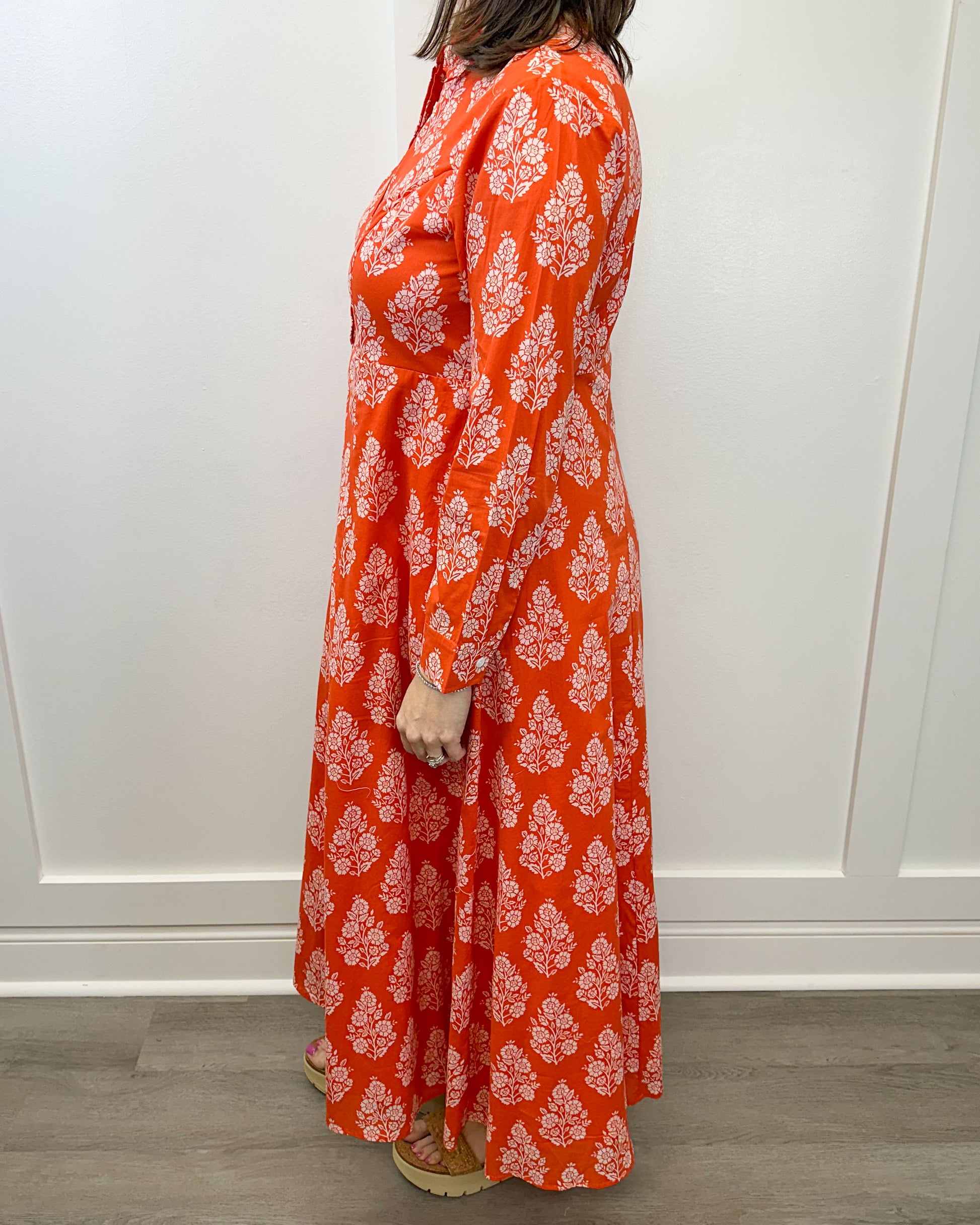 Classic Shirtdress - Flower Bunch Long Dresses Livro