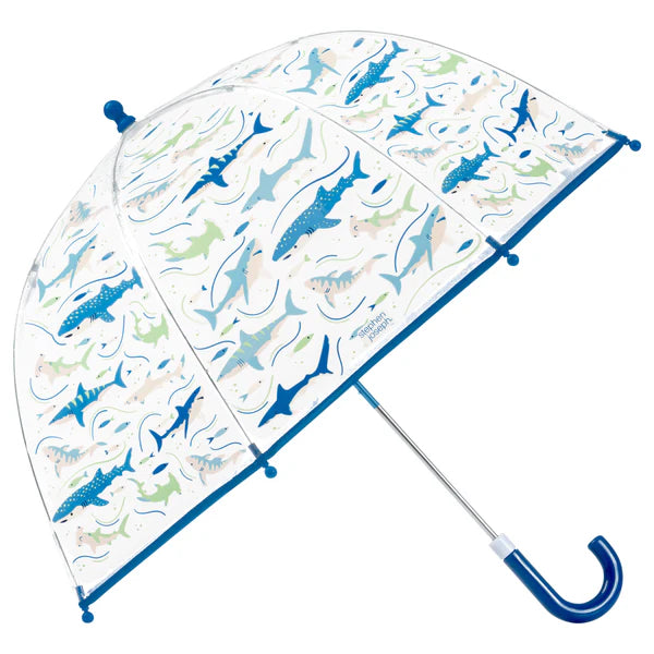Color Changing Clear Umbrella -Shark Kids Hair Accessories Stephen Joseph