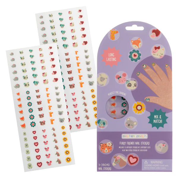 Clear Nail Stickers - Animals Kids Misc Accessories Stephen Joseph