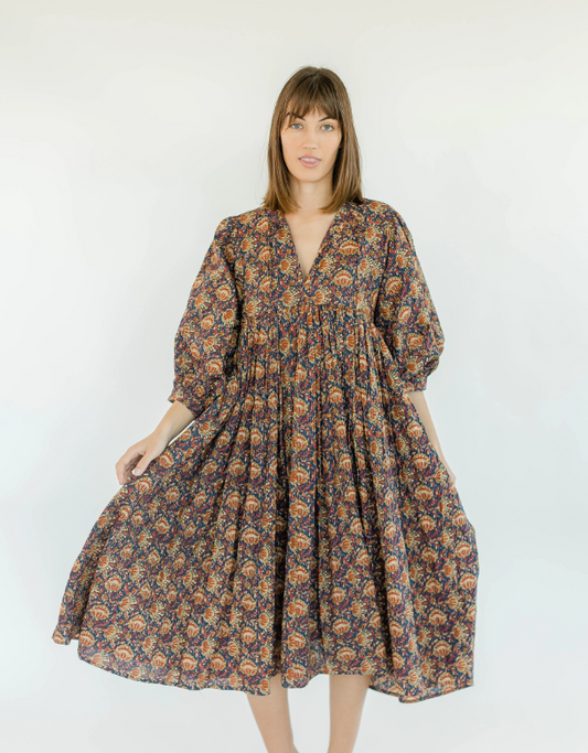 Clover Dress - Walnut
