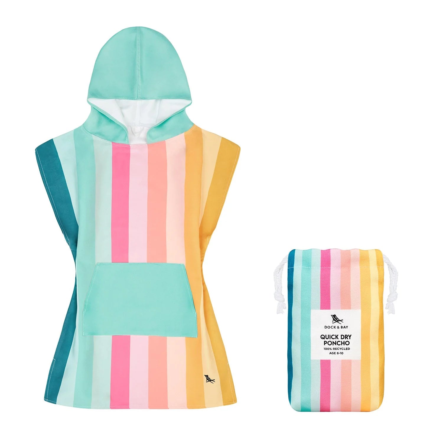 Kids Poncho - Coastal Candy Kids Swim Dock & Bay