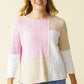 Yin Yang Colorblock Pullover - Carnation Sweatshirts + Pullovers Habitat