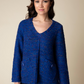 Confetti Swing Pocket Pullover - Sapphire Sweaters Habitat   