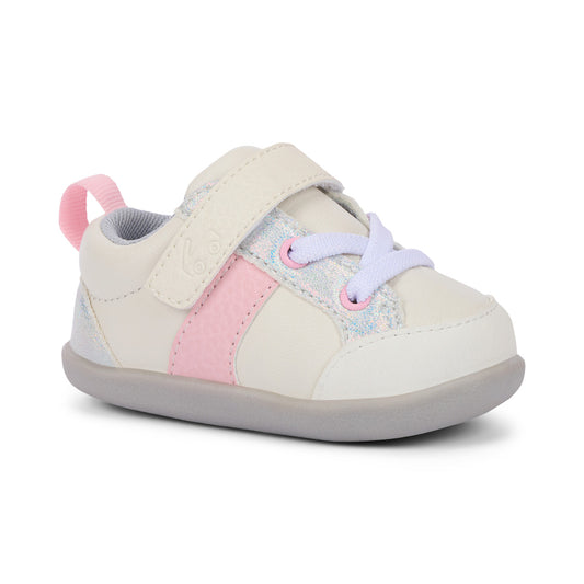 Connor Mini - White/Pink Girls Shoes See Kai Run