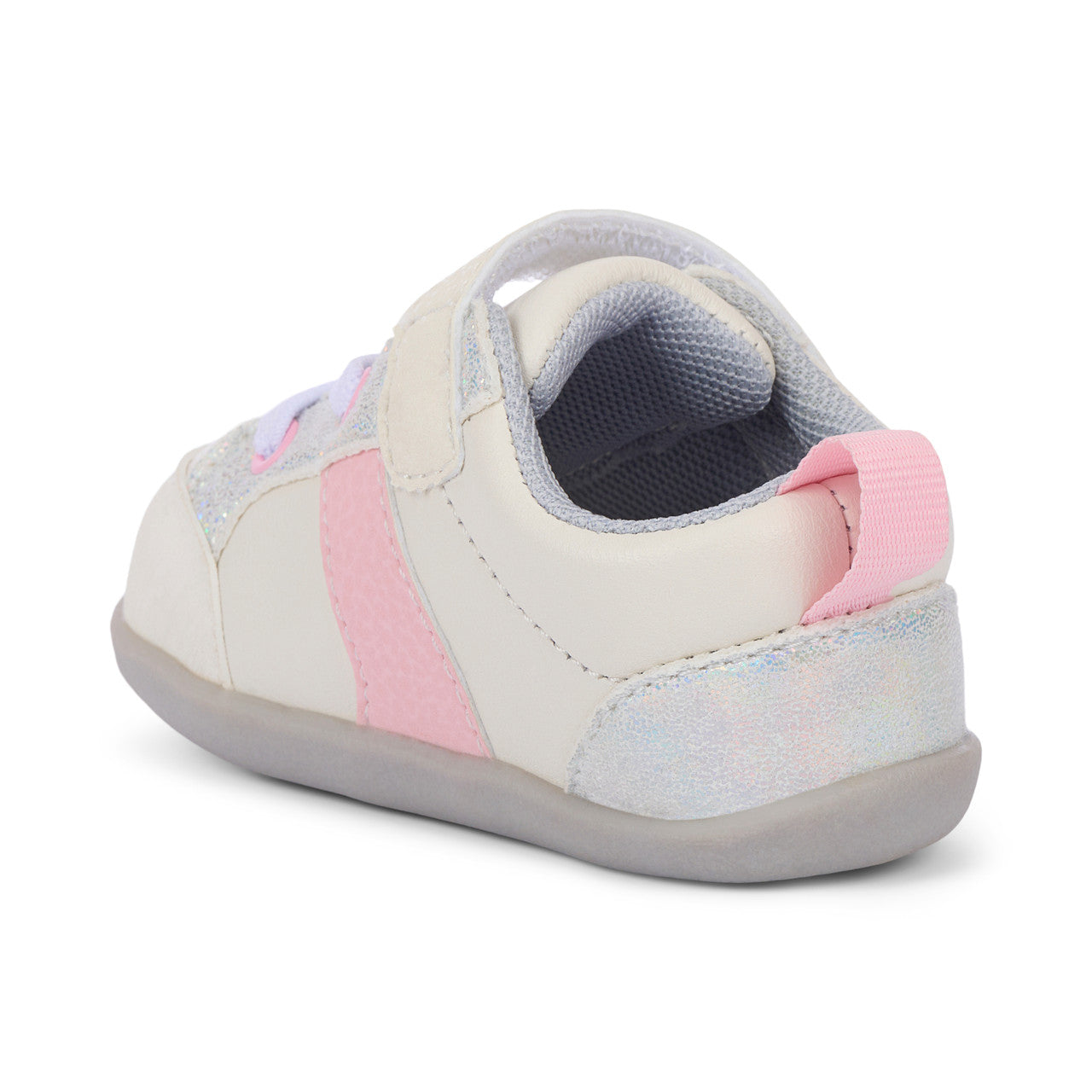 Connor Mini - White/Pink Girls Shoes See Kai Run