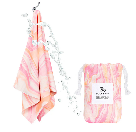 Cooling Gym Towel - Peach Melba Misc Accessories Dock & Bay   