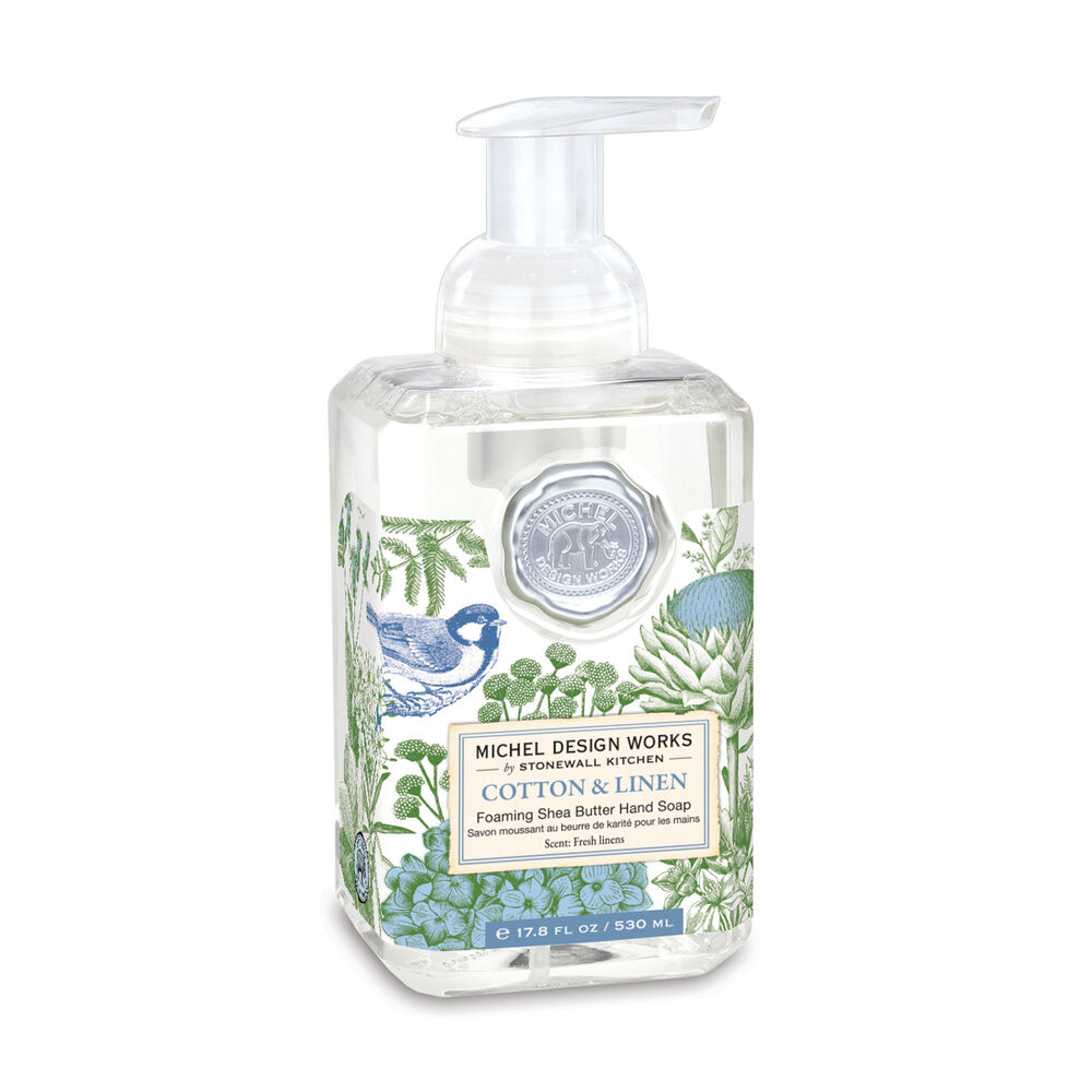 Cotton & Linen Foaming Hand Soap Self-Care Michel Design Works
