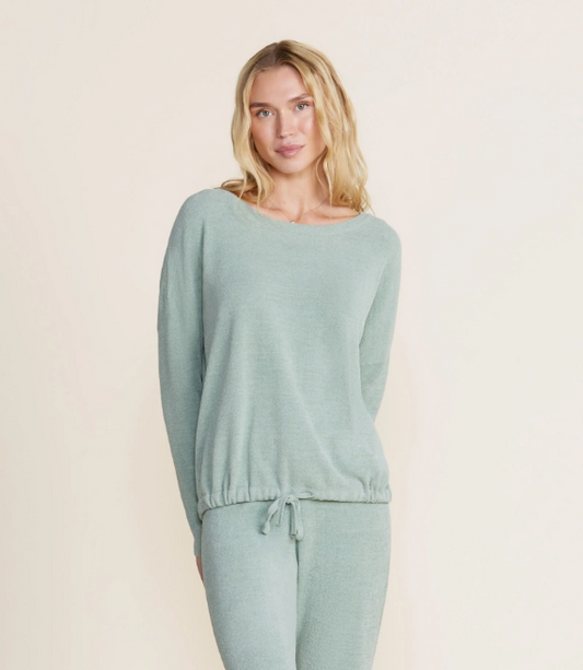 Cozychic Ultra Lite Slouchy Pullover - Beach Glass Lounge Barefoot Dreams   