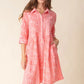 Crinkle Cotton Miami Lanai Dress - Papaya Short Dresses Habitat