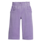 Cropped Palazzo Pants - Lilac Velour Girls Pants + Leggings Bisby   