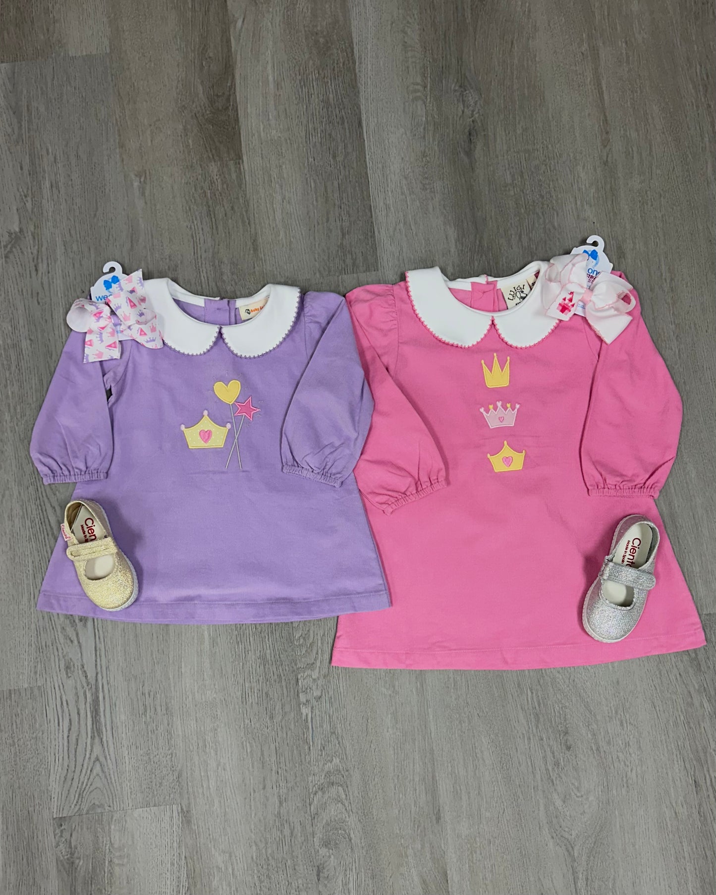 Lavender Dress w/ Crown & Wand Girls Play Dresses Luigi