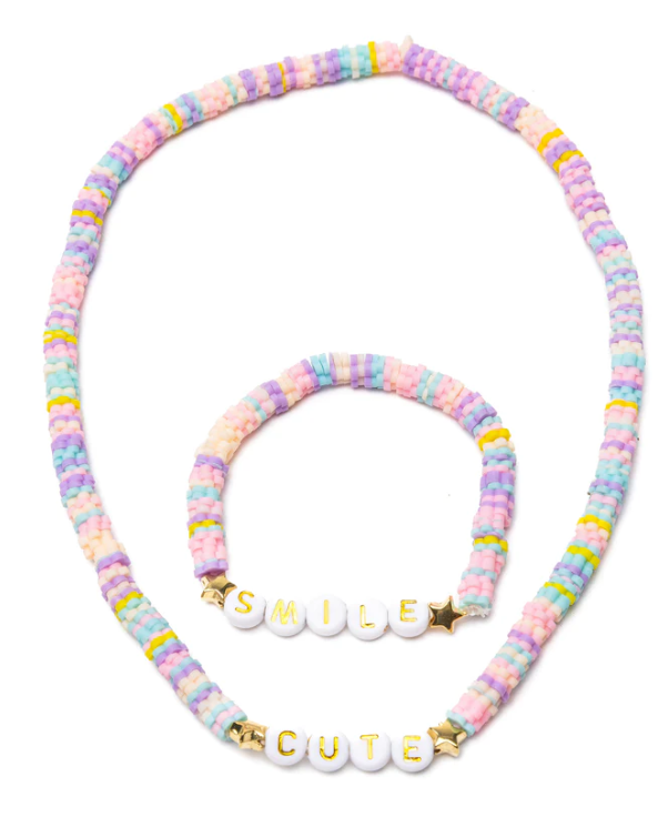 Cute Smile Necklace and Bracelet Set Kids Jewelry Great Pretenders   