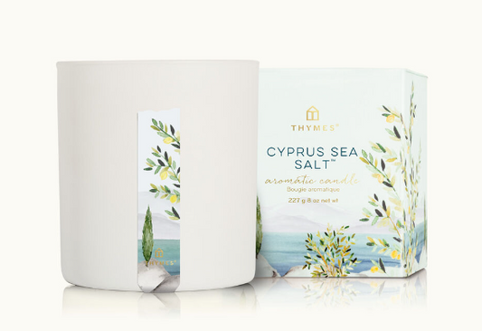 Cyprus Sea Salt Poured Candle Candles Thymes   