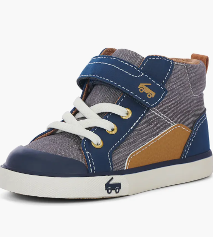 Dayton - Gray Denim Boys Shoes See Kai Run   