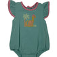 Dinosaur Applique A/S Bubble Girls Bubbles + Rompers Three Sisters