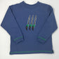 Boys Steel Blue Sweatshirt w/ Dinosaur Claws Boys Sweaters + Sweatshirts Luigi   