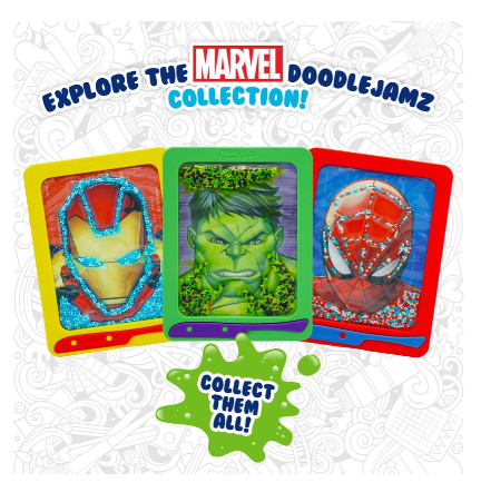 DoodleJamz Marvel Assortment Toys License 2 Play   