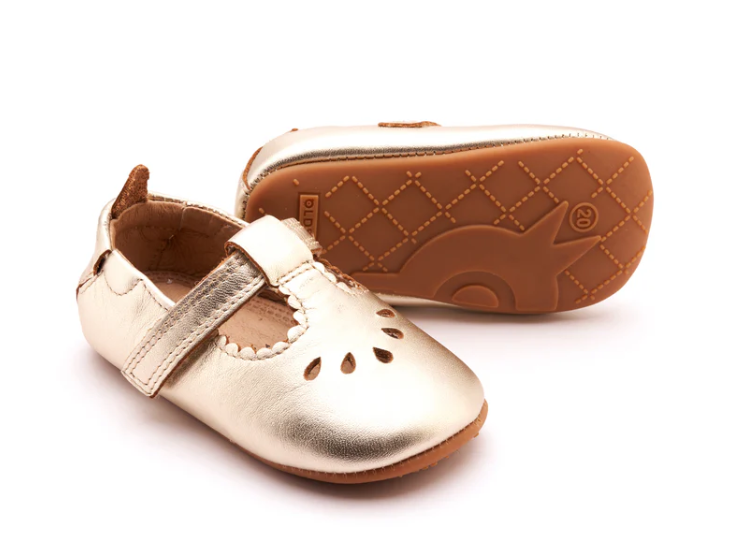 Droplet Baby - Gold Girls Shoes Old Soles