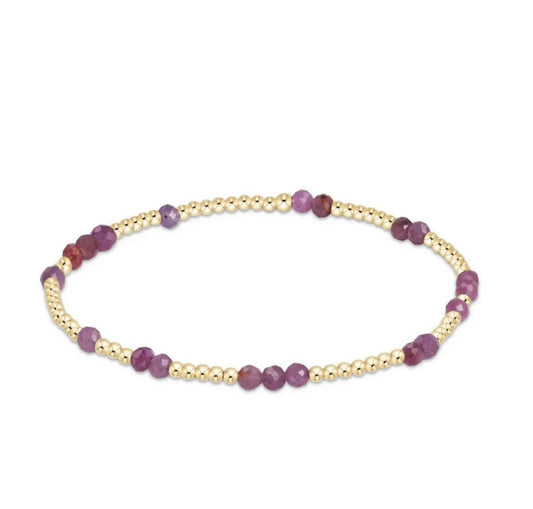 Extend Hope Unwritten Gemstone Bracelet - Ruby Bracelets enewton