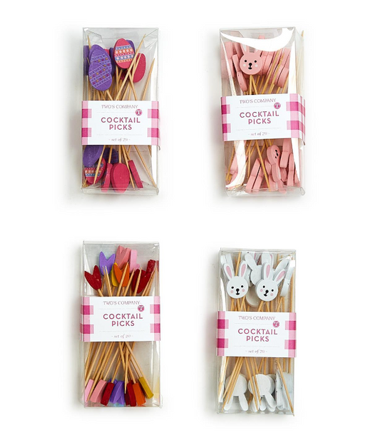Easter Soiree 36 Piece Cocktail Picks - Assorted Seasonal Two's Company   