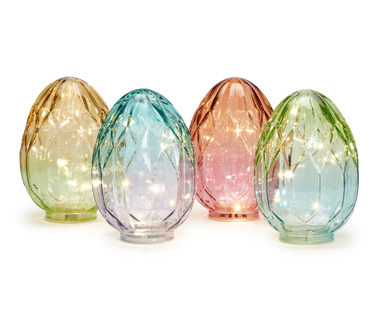 Egg-straordinary Ombre Light Up Glass Easter Decor - Assorted Seasonal Two's Company   