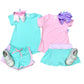 Bridget Basic Tee - Cotton Candy Pink Girls Tops + Tees Set Athleisure