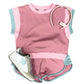 Ellie Everyday Set - Poppy Pink/Palmer Pink/Sage Girls Sets Set Proper