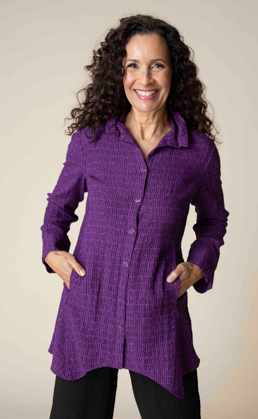 Express Lines Artist Shirt - Plum Shirts Habitat   