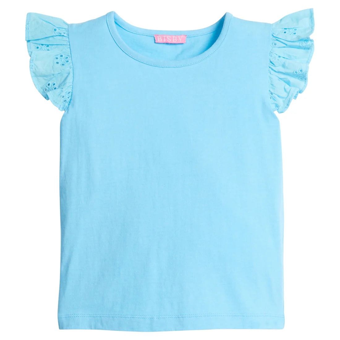 Eyelet Tank - Aqua Girls Tops + Tees Bisby