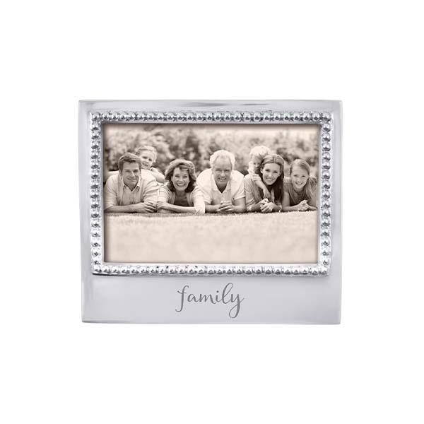 Family Beaded 4x6 Frame Home Decor Mariposa   