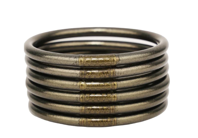 Flint All Weather Bangles (Set of 6) - MD Bracelets Budha Girl   