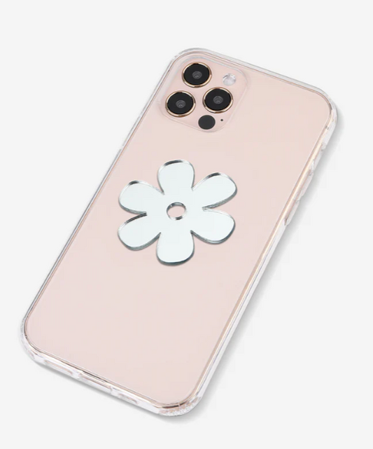 Stick-On Mirror Phone Decal - Flower Misc Accessories Ellie Rose   