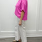 Flowy Popover S/S Shirt - Flamingo Tops Tribal