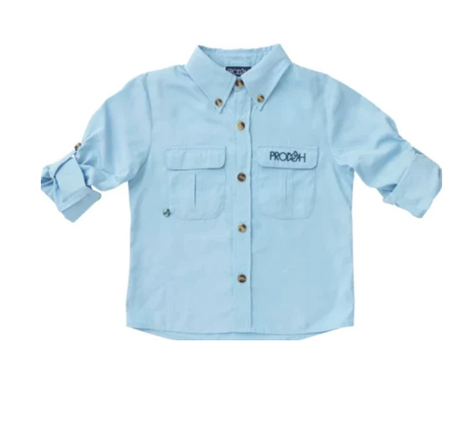 Founders Kids Fishing Shirt - Clear Sky Boys Shirts + Polos Prodoh   