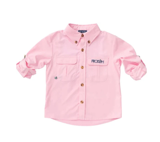 Founders Kids Fishing Shirt - Pink Tulle Girls Tops + Tees Prodoh   