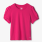 Fuchsia Twisted Sleeve Tee Girls Tops + Tees Hatley
