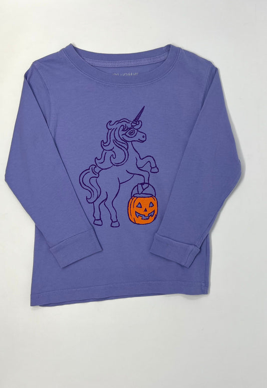 Purple Halloween Unicorn T-Shirt Girls Tops + Tees Mustard & Ketchup   