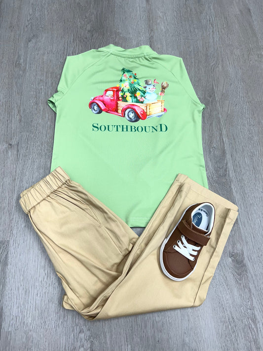 Long Sleeve Tee - Christmas Truck Clothing Southbound   